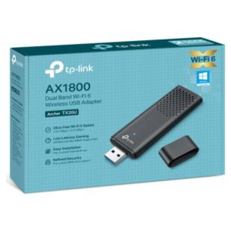 Tp-Link USB Tīkla adapteris TP-Link Archer TX20U AX1800 Dual Band Wi-Fi 6