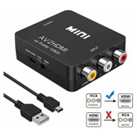 Roger RCA Female - HDMI Male Black