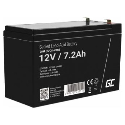 Green Cell Akumulators Green Cell AGM VRLA 12V 7.2Ah