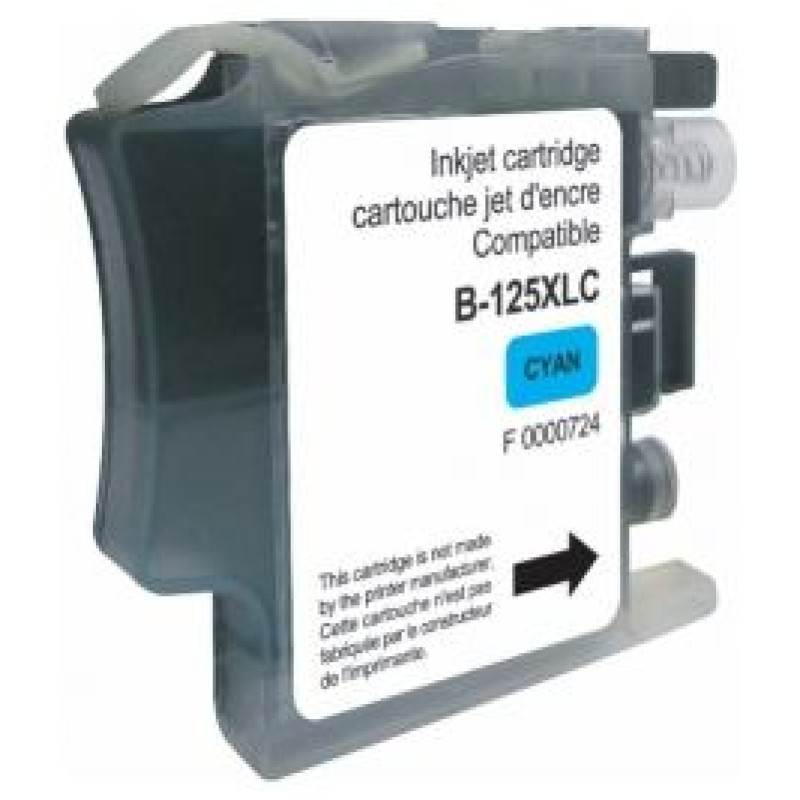 Uprint Tintes kārtridžs UPrint Brother LC125XLC Cyan