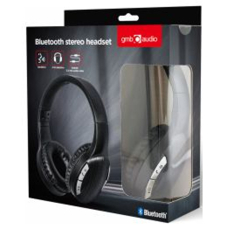 Gembird Austiņas Gembird Bluetooth stereo headset Black