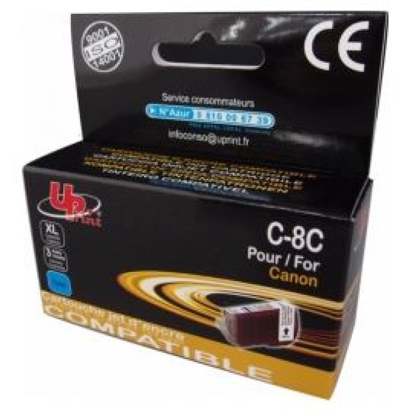 Uprint Tintes kārtridžs UPrint Canon CLI-8C Cyan