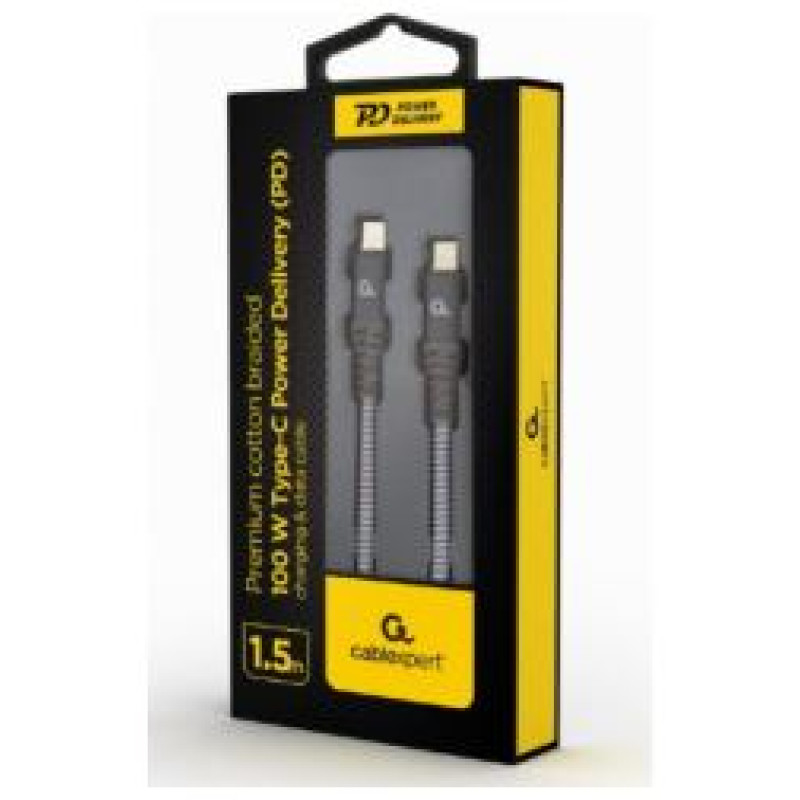 Gembird USB Type-C Male - USB Type-C Male 100W 1.5m