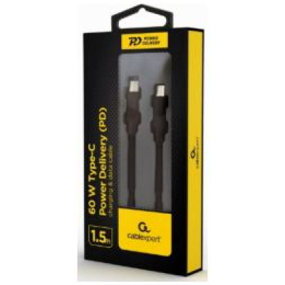 Gembird USB Type-C Male - USB Type-C Male 60W 1.5m Black