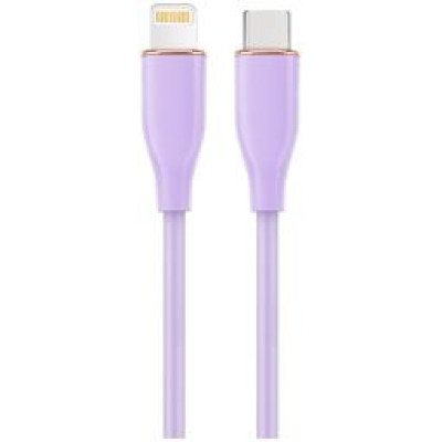 Gembird Kabelis Gembird Premium silicon 8-pin Male - USB Type-C Male 1.5m Violet