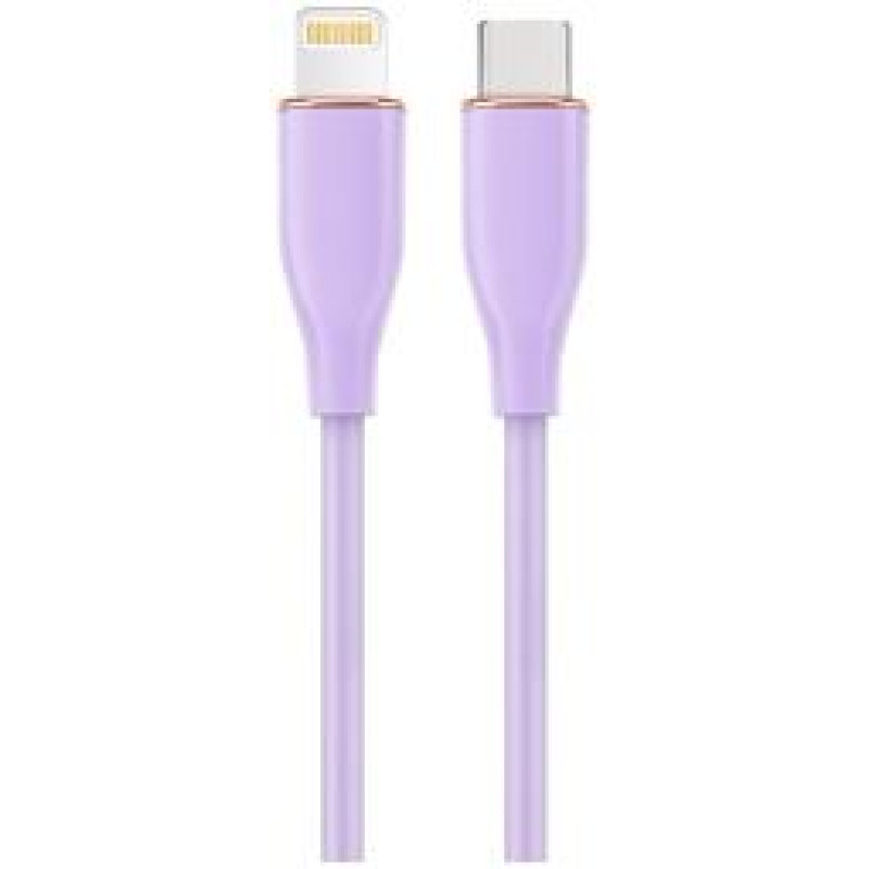Gembird Kabelis Gembird Premium silicon 8-pin Male - USB Type-C Male 1.5m Violet