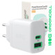 Green Cell Lādētājs Greencell PowerSource Duo30 30W White