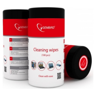 Gembird Salvetes Gembird Cleaning wipes TFT / LCD 100 gab