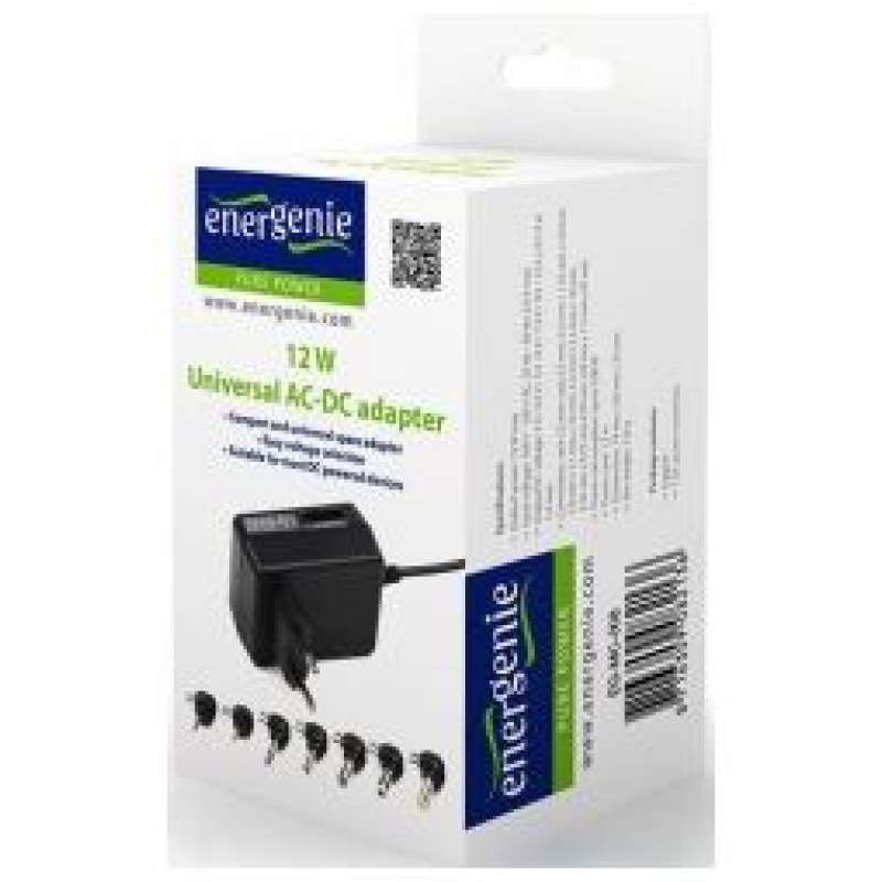 Energenie Lādētājs Energenie 12W Universal AC-DC adapter