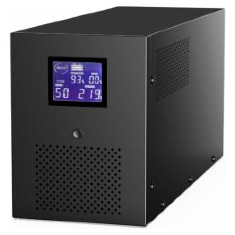 Energenie Nepārtrauktās baro&scaron;anas bloks Energenie UPS With USB and LCD Display 3000 VA Black