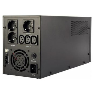 Energenie Nepārtrauktās baro&scaron;anas bloks Energenie UPS With USB and LCD Display 3000 VA Black