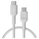 Green Cell Kabelis Green Cell PowerFlex Fast Charging USB Type-C Male - USB Type-C Male 100W White 2m
