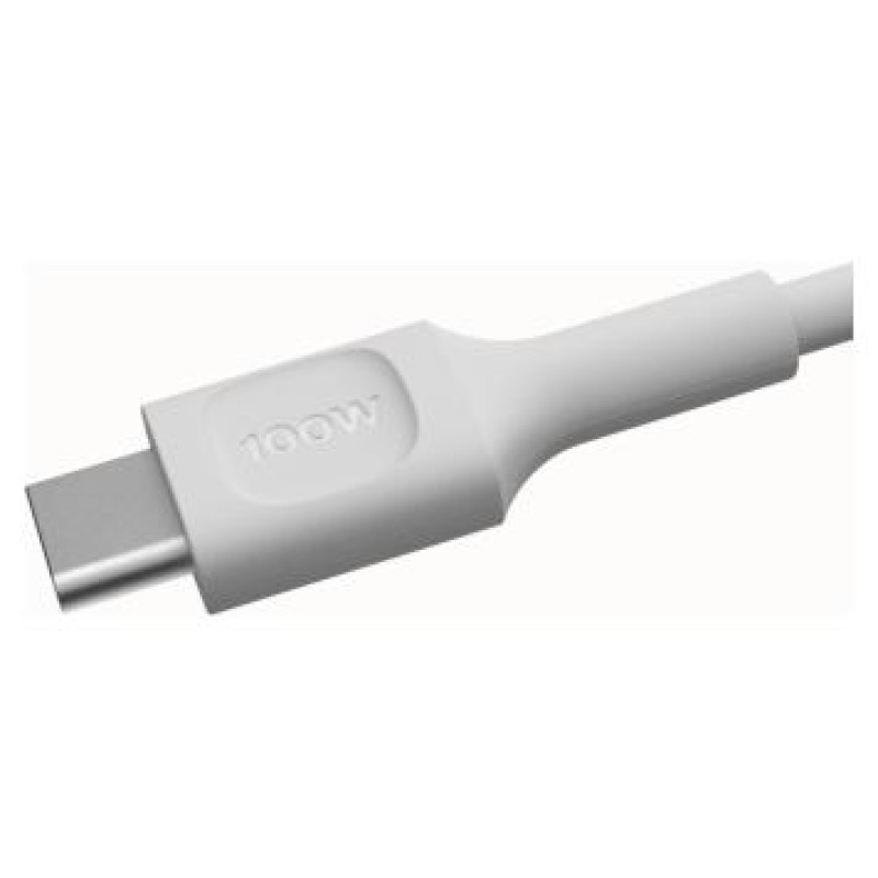 Green Cell Kabelis Green Cell PowerFlex Fast Charging USB Type-C Male - USB Type-C Male 100W White 2m