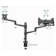 Gembird Monitora stiprinājums Gembird Desk Mounted Adjustable monitor arm with Notebook Tray