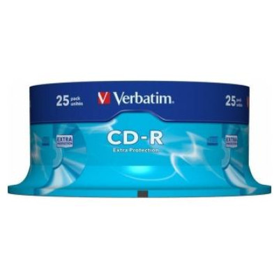 Verbatim Matricas CD-R Verbatim 700MB 1x-52x Extra Protection, 25 Pack Spindle