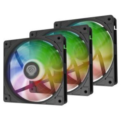 Genesis Dzesētājs Genesis OXAL 120 3-pack Black ARGB