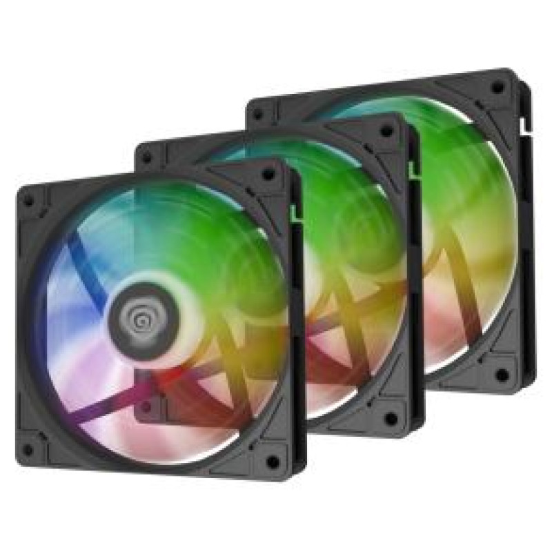 Genesis Dzesētājs Genesis OXAL 120 3-pack Black ARGB