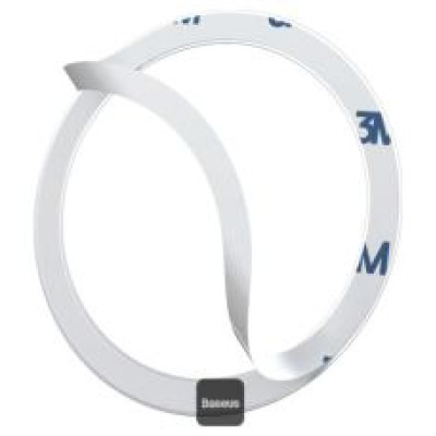 Baseus Magnētiskais gredzens viedtālruņiem Baseus,  sudraba krāsā (2 gab.)