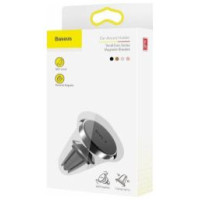 Baseus Telefona turētājs Baseus Small Ears Magnetic Auto Holder Black