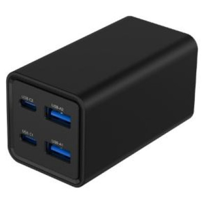 Gembird Lādētājs Gembird 4-port 65 W GaN USB PowerDelivery Fast Charger Black