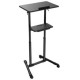 Gembird Stiprinājums Gembird Mobile Lecture Desk with Caster Wheels Black