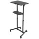 Gembird Stiprinājums Gembird Mobile Lecture Desk with Caster Wheels Black