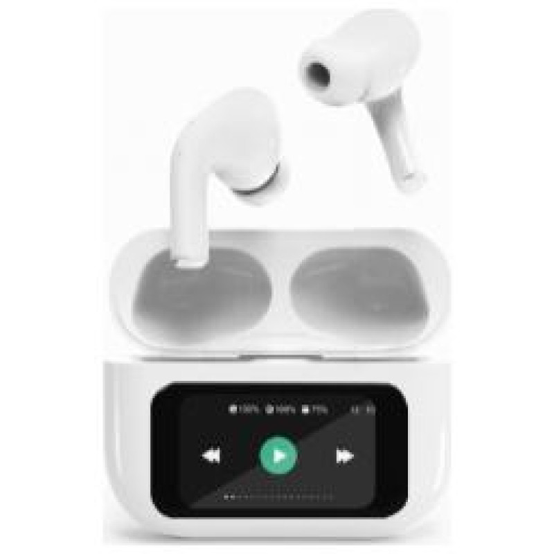 Gembird Austiņas Gembird BT TWS with LCD display and Active Noise Cancelling White
