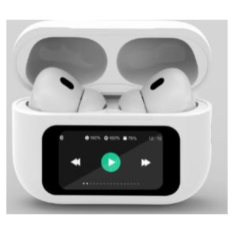 Gembird Austiņas Gembird BT TWS with LCD display and Active Noise Cancelling White