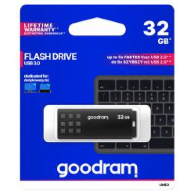 Goodram 32GB UME3 USB 3.0 Black