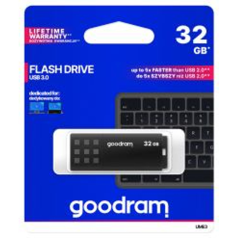Goodram 32GB UME3 USB 3.0 Black