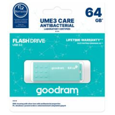 Goodram UME3 Care USB 3.0 64GB Turquoise