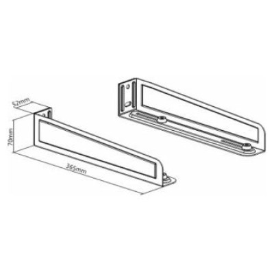 Gembird Universāls sienas stiprinājums Gembird Universal Heavy Duty Steel Wall Brackets 35 kg White