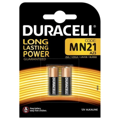 Duracell MN 21 (LR23) Blistera iepakojumā 2gb.