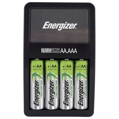 Energizer Maxi lādētājs AA/AAA ar 4 AA 2000mAh akumulatoriem