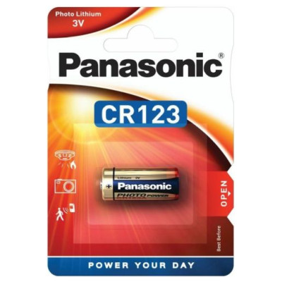 Panasonic CR 123 Blistera iepakojumā 1gb