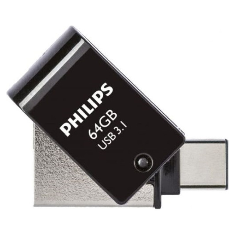 Philips USB 3.1 / USB-C Flash Drive Midnight black 64GB