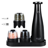 Adler AD 4449B Elektriskās garšvielu dzirnaviņas - USB