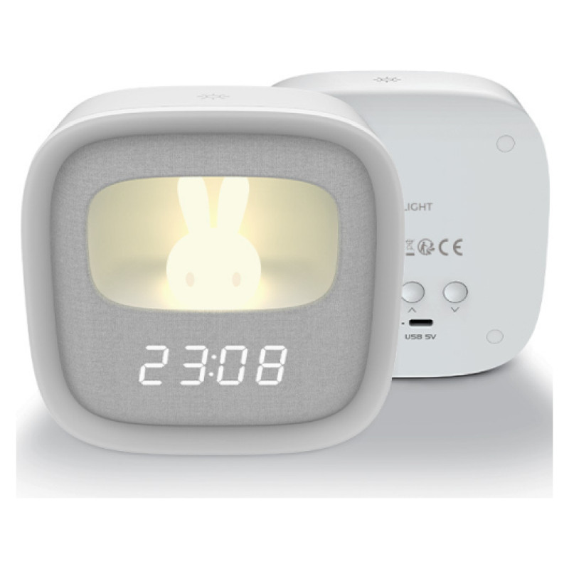 Forever Light FNL-06 Modinātājs ar LED Bunny naktslampiņu
