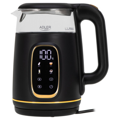 Adler AD 1305BG Elektriskā tējkanna ar temperatūras kontroli 1.7L 2200W