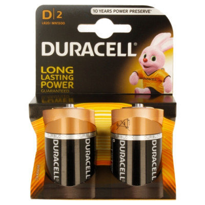 Duracell MN 1300 Basic D (LR20) Blistera iepakojumā 2gb.
