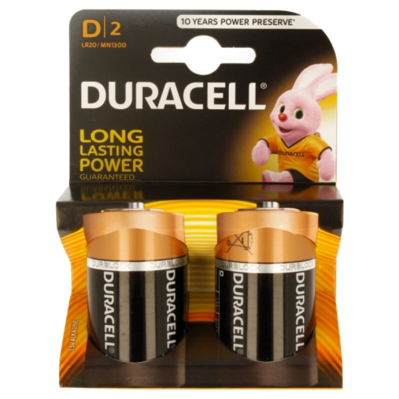 Duracell MN 1300 Basic D (LR20) Blistera iepakojumā 2gb.