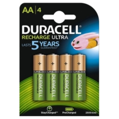 Duracell HR6 AA 2500mAh Recharge Ultra 4 Pack