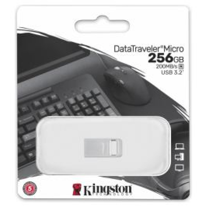 Kingston Zibatmiņa Kingston DataTraveler Micro 256GB Ultra-small