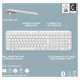 Logitech Klaviatūra Logitech K950 Signature Slim White
