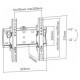 Gembird Televizora stiprinājums Gembird TV wall mount (Tilt) 23”-42”