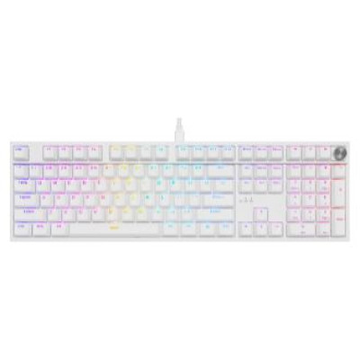 Genesis Klaviatūra Genesis Thor 404 RGB White Outemu Peach Silent