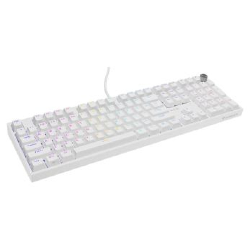 Genesis Klaviatūra Genesis Thor 404 RGB White Outemu Peach Silent