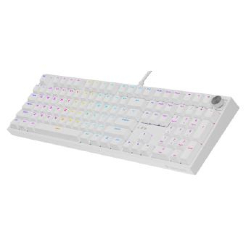 Genesis Klaviatūra Genesis Thor 404 RGB White Outemu Peach Silent