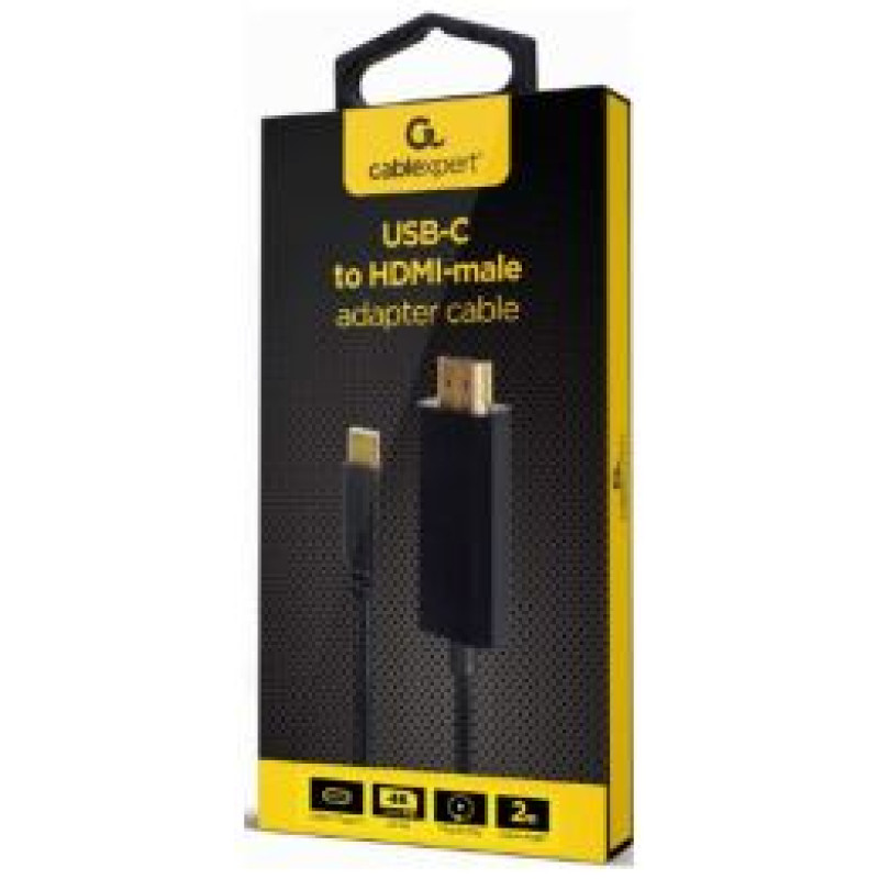 Gembird Kabelis Gembird USB Type-C Male - HDMI Male 4K@60Hz 2m Black