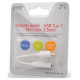 Savio Adapteris Savio USB Type Male - 3.5mm Female White